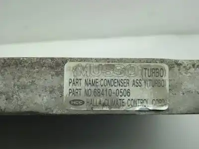 Second-hand car spare part air conditioning condenser / radiator for ssangyong musso 2.9 d oem iam references 684100506