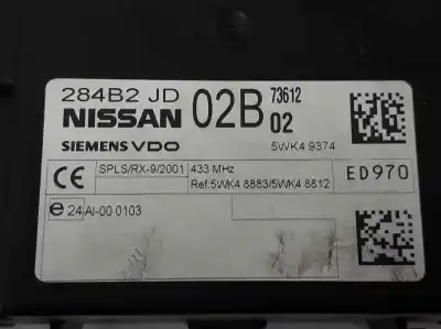 Автозапчасти б/у электронный модуль за nissan qashqai / qashqai +2 i (j10, nj10, jj10e) 1.5 dci ссылки oem iam 284b2jd02b