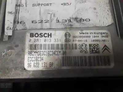 Автозапчасти б/у блок управления двигателем за citroen c4 berlina 1.6 hdi cat (9hy / dv6ted4) ссылки oem iam 0281013331  