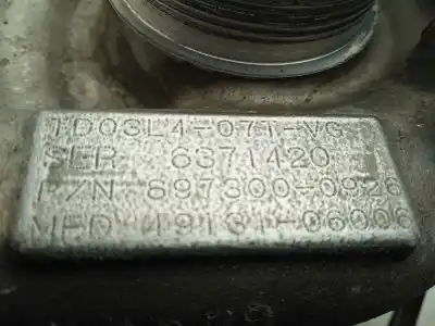Gebrauchtes Autoersatzteil turbolader zum opel meriva (2006->) 1.7 cosmo [1.7 ltr. - 74 kw 16v cdti] oem-iam-referenzen 8973000926  
