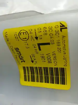 Second-hand car spare part left headlight for smart coupe 0.7 turbo cat oem iam references 0301169201  