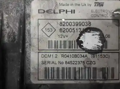 Second-hand car spare part ecu engine control for nissan note (e11e) 1.5 dci turbodiesel cat oem iam references r0410b034a  