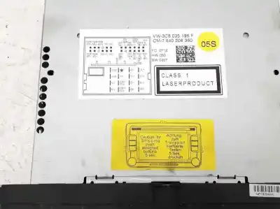 Piesă de schimb auto la mâna a doua SISTEM AUDIO / CD RADIO CASETOFON pentru VOLKSWAGEN BEETLE (5C1, 5C2)  Referințe OEM IAM 3C8035195F  