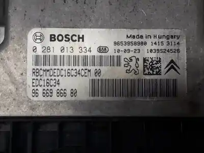 Автозапчасти б/у блок управления двигателем за citroen c4 picasso i monospace (ud_) 1.6 hdi ссылки oem iam 0281013334