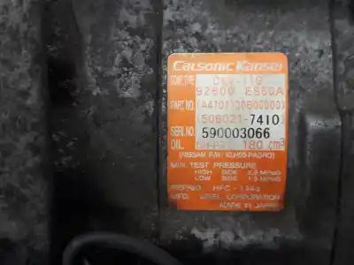 Second-hand car spare part AIR CONDITIONING COMPRESSOR for NISSAN X-TRAIL I (T30)  OEM IAM references 5060217410  