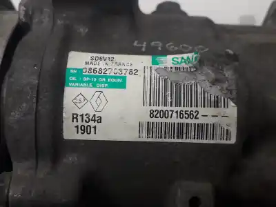 Second-hand car spare part air conditioning compressor for renault kangoo (f/kc0) 1.5 dci diesel 68 cv / 50 kw oem iam references 8200716562  