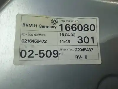Автозапчасти б/у регулятор стекла переднего правого за volkswagen passat b5.5 variant (3b6) 1.9 tdi ссылки oem iam   