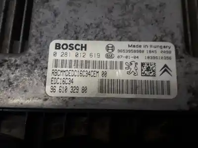 Second-hand car spare part ecu engine control for citroen berlingo xtr 1.6 hdi 92 oem iam references 0281012619  