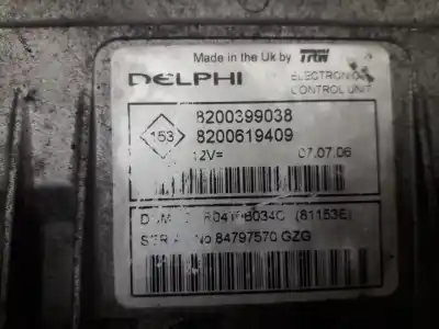 Second-hand car spare part ecu engine control for nissan note (e11e) 1.5 dci turbodiesel cat oem iam references r0410b034c  