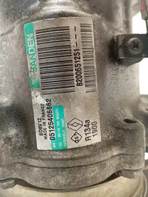 Second-hand car spare part air conditioning compressor for renault grand modus 1.5 dci diesel cat 86 cv / 63 kw oem iam references 8200651251  