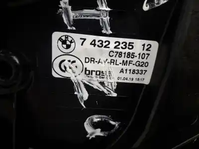 Second-hand car spare part rear left window regulator for bmw 3 (g20, g80, g28) 320 d xdrive oem iam references 743223512