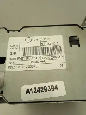 Second-hand car spare part audio system / radio cd for ford focus lim. (cb8) 1.6 16v ti-vct cat 105 cv / 77 kw oem iam references bm5t18c815gf  