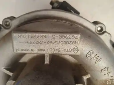 Pièce détachée automobile d'occasion TURBOCOMPRESSEUR pour RENAULT SCENIC II  Références OEM IAM 7639805  