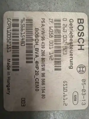 Pièce détachée automobile d'occasion BOITIER DE COMMANDE BOÎTE DE VITESSE AUTOMATIQUE pour PEUGEOT 407  Références OEM IAM 0260002923  
