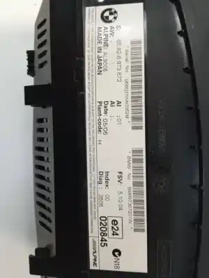 Second-hand car spare part multifunction display for bmw serie 3 berlina (e90) 3.0 turbodiesel oem iam references 65826973672  