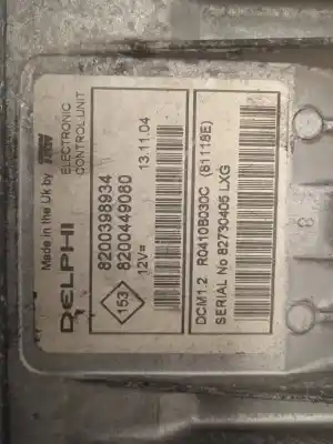 Pièce détachée automobile d'occasion calculateur moteur ecu pour renault modus / grand modus (f/jp0_) 1.5 dci (fp0d jp0d) références oem iam 8200398934