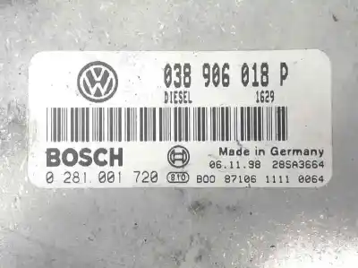 Recambio de automóvil de segunda mano de CENTRALITA MOTOR UCE para VOLKSWAGEN PASSAT BERLINA (3B2)  referencias OEM IAM 0281001720  