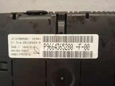 Peça sobressalente para automóvel em segunda mão quadrante por citroen c4 picasso 2.0 hdi fap cat (rhr / dw10bted4) referências oem iam 9664365280  