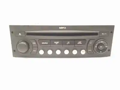 Peça sobressalente para automóvel em segunda mão sistema de áudio / rádio cd por citroen c4 picasso 2.0 hdi fap cat (rhr / dw10bted4) referências oem iam 96637348xt