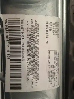 Автозапчастина б/у колінний подушка безпеки для citroen c4 picasso 2.0 hdi fap cat (rhr / dw10bted4) посилання на oem iam 96600568zd  