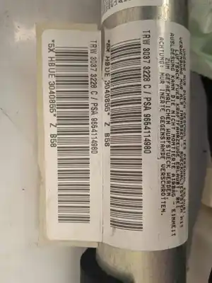 Peça sobressalente para automóvel em segunda mão airbag de cortina dianteiro direito por citroen c4 picasso 2.0 hdi fap cat (rhr / dw10bted4) referências oem iam 9654114980