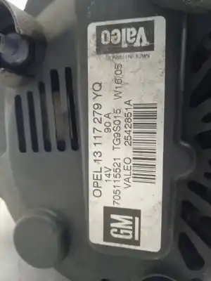 Автозапчастина б/у ГЕНЕРАТОР для OPEL MERIVA A MONOSPACE (X03)  Посилання на OEM IAM 13117279YQ  