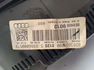Pezzo di ricambio per auto di seconda mano pannello degli strumenti per audi a4 berlina (8e) 2.0 tdi 16v (103kw) riferimenti oem iam 8e0920901d  