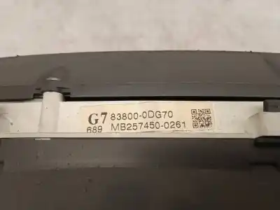 Pezzo di ricambio per auto di seconda mano pannello degli strumenti per toyota yaris (ksp9/scp9/nlp9) 1.4 turbodiesel cat riferimenti oem iam 838000dg70  