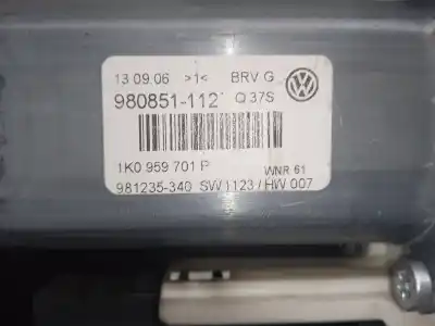 Автозапчасти б/у регулятор стекла переднего левого за volkswagen passat b6 variant (3c5) 2.0 tdi 16v ссылки oem iam 1k0959701p  
