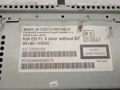 Автозапчасти б/у аудиосистема / радио cd за kia cee´d 1.4 cat ссылки oem iam 961601h000  
