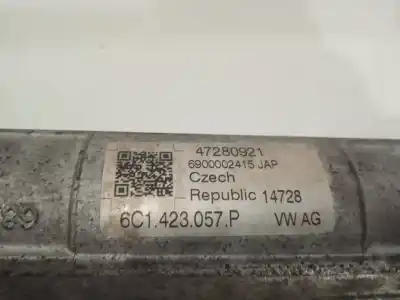 Автозапчастина б/у рульмова рейка для skoda rapid spaceback (nh1) 1.6 tdi посилання на oem iam 6c1423057p  