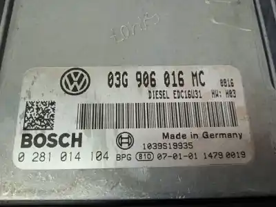 Автозапчасти б/у блок управления двигателем за skoda superb i (3u4) 1.9 tdi ссылки oem iam 0281014104  