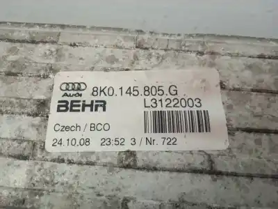 Автозапчастина б/у інтеркулер для audi a4 b8 (8k2) 2.0 tdi посилання на oem iam 8k0145805g  