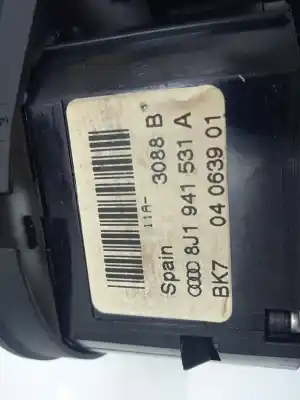 Second-hand car spare part headlights switch for audi a3 (8p) 1.8 tfsi ambiente oem iam references 8j1941531a  
