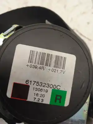 Peça sobressalente para automóvel em segunda mão cinto de segurança traseiro direito por lancia ypsilon (402) 0.9 twin air referências oem iam 617532300c
