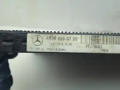 Автозапчастина б/у конденсат/радіатор кондиционера для mercedes-benz vito (w639) basic, combi 2.1 cdi cat 88 cv / 65 kw посилання на oem iam a6398350700