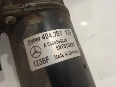 Автозапчасти б/у мотор переднего стеклоочистителя за mercedes-benz vito (w639) basic, combi 2.1 cdi cat 88 cv / 65 kw ссылки oem iam a6398200040  