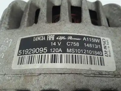 Second-hand car spare part alternator for lancia ypsilon (402) 0.9 twin air oem iam references 51929095  