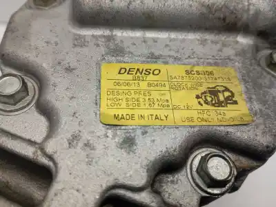Peça sobressalente para automóvel em segunda mão compressor de ar condicionado a/a a/c por lancia ypsilon (402) 0.9 twin air referências oem iam 51747318