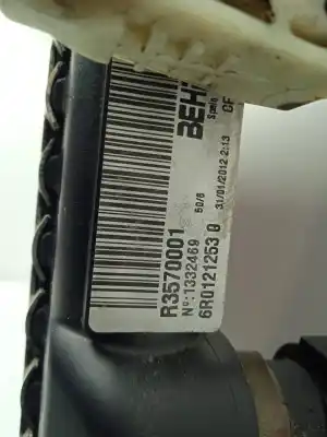 Second-hand car spare part water radiator for seat ibiza iv (6j5, 6p1) 1.6 tdi oem iam references 6r0121253  