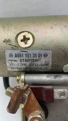 Second-hand car spare part STARTER MOTOR for SSANGYONG MUSSO  OEM IAM references A6611513501 00644075 73739