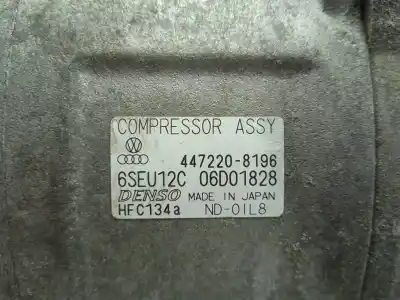 Автозапчасти б/у компрессор кондиционера воздуха за audi a2 (8z0) 1.4 tdi ссылки oem iam 4472208196  