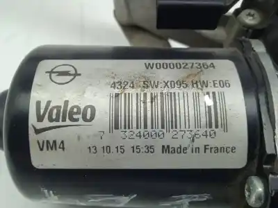 Автозапчастина б/у двигатель передніх склоочисників для opel zafira tourer c (p12) 1.6 cdti (75) посилання на oem iam w000027364  