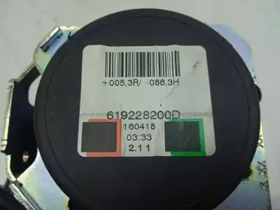 Peça sobressalente para automóvel em segunda mão CINTO DE SEGURANÇA TRASEIRO CENTRAL por OPEL ZAFIRA TOURER C (P12)  Referências OEM IAM 619228200D  