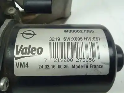 Автозапчастина б/у двигатель передніх склоочисників для opel zafira tourer c (p12) 1.6 cdti (75) посилання на oem iam w000027365  