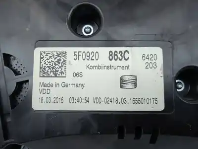 Автозапчасти б/у приборная доска за seat leon st (5f8) 2.0 tdi ссылки oem iam 5f0920863c  