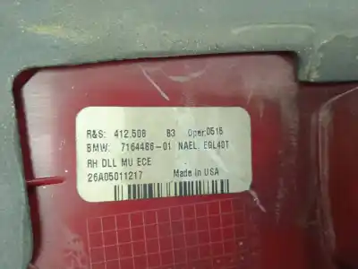 Second-hand car spare part interior rear right light for bmw x5 (e53) 3.0d oem iam references 716448601  