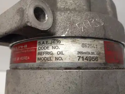Pezzo di ricambio per auto di seconda mano compressore aria condizionata per ssangyong rexton 2.7 turbodiesel cat riferimenti oem iam 6611304915  