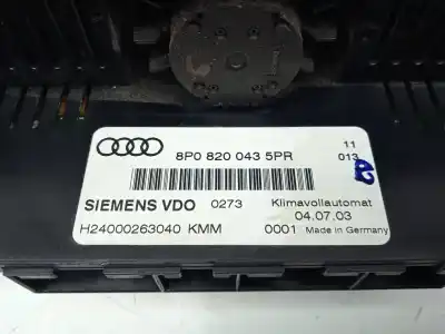 Peça sobressalente para automóvel em segunda mão comando de sofagem (chauffage / ar condicionado) por audi a3 (8p) 2.0 tdi ambiente referências oem iam 8p0820043  