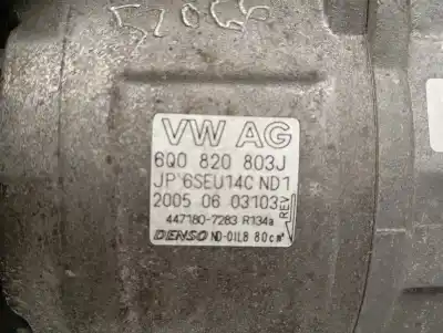 Piesă de schimb auto la mâna a doua COMPRESOR DE AER CONDIȚIONAT pentru SEAT IBIZA III (6L1)  Referințe OEM IAM 6Q0820803J  